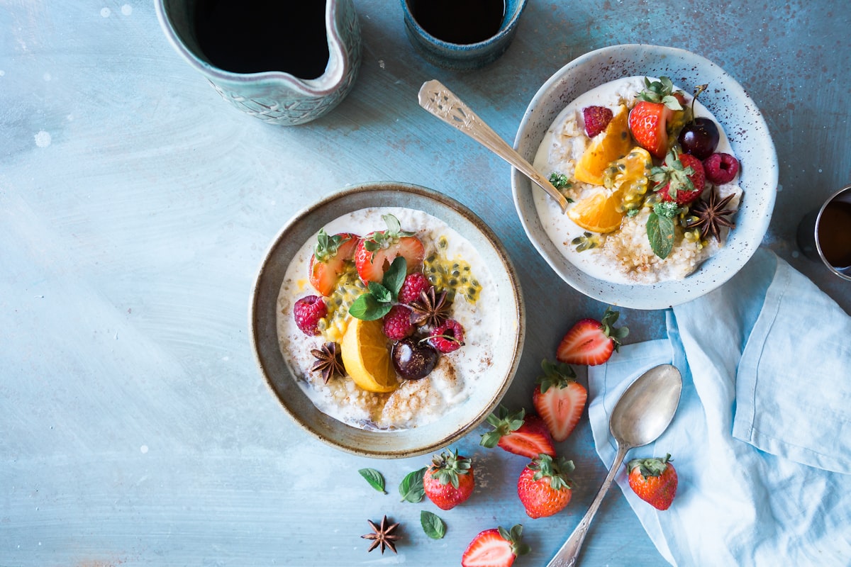 Smoothie bowl colorido